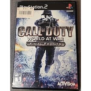 Call of Duty: World at War –Final Fronts PS2 2008 Sony PlayStation 2 Game Tested